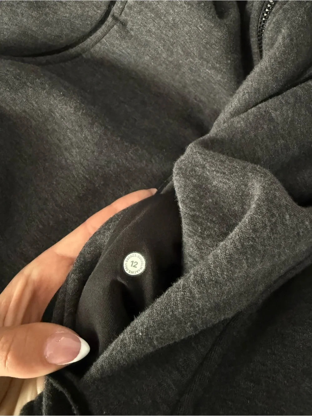Lululemon Women’s Charcoal Gray Full-Zip Hoodie